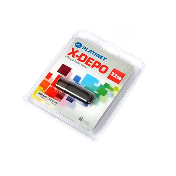 PLATINET USB 2.0 X-DEPO Flash Disk 32GB μαύρο PMFE32B - Image 2