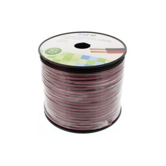 Καλώδιο Ηχείου Well 100m 2x1.50mm2 CCA Μαύρο/κόκκινο LSP-CCA1.50BR-100-WL