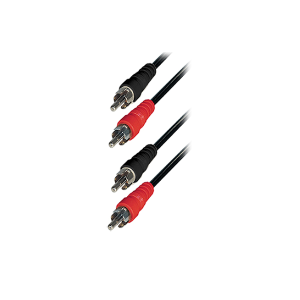 3M M/M 2RCA Plug To 2RCA Plug Nickel