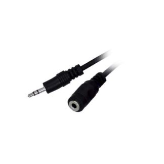 5M Stereo 3.5MM Plug To Jack Mf Nickle Flat