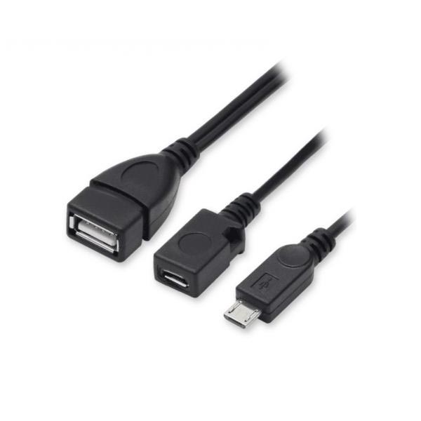 Adaptor cable OTG USB F σε Micro USB M/F Well ADAPT-USBF/UUSB2/OTG-0.15 - Image 2