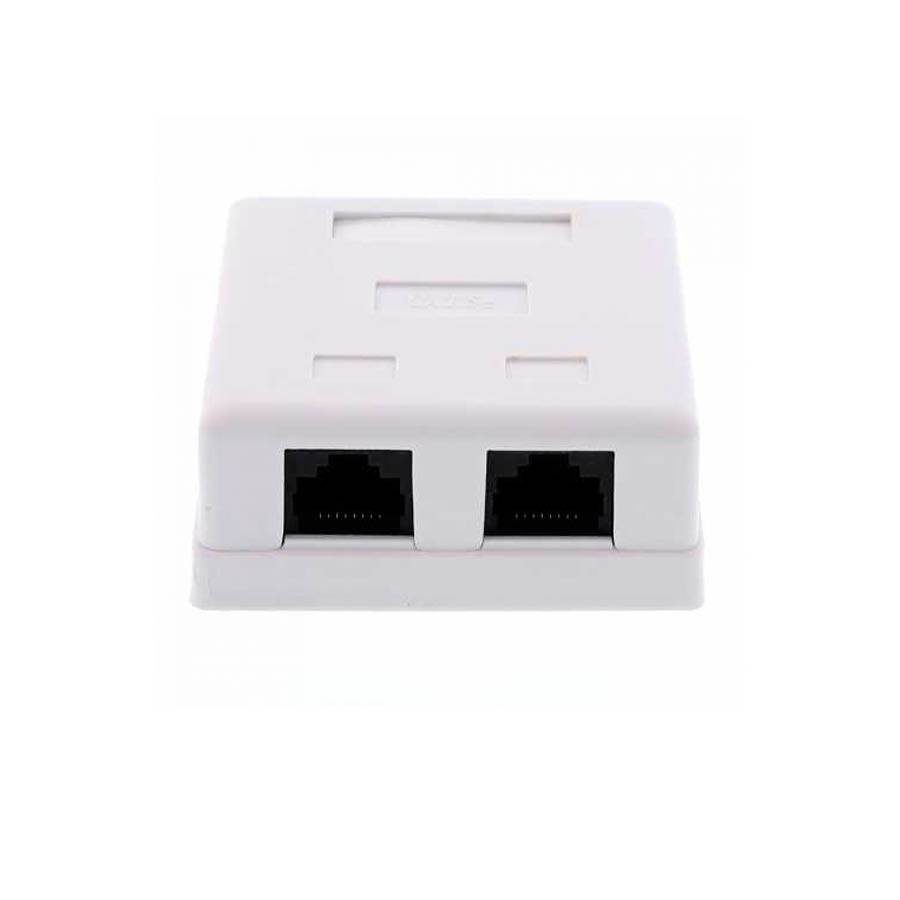 Πρίζα Cat5e 2 Port Well LANBOX-SM-U5X2-WL - Image 2