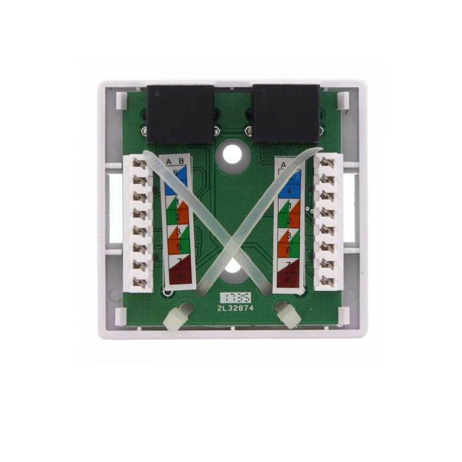 Πρίζα Cat5e 2 Port Well LANBOX-SM-U5X2-WL - Image 4
