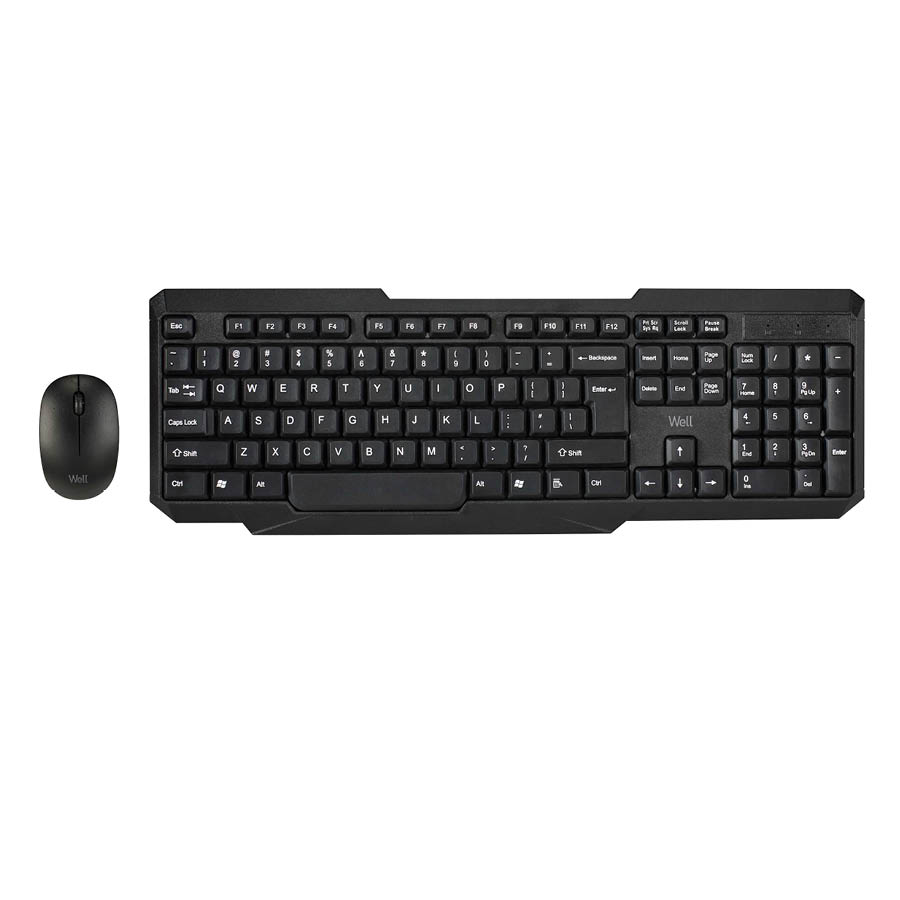 Ασύρματο σετ πληκτρολόγιο ποντίκι Well COMBO-WLESS-CW102BK-WL - Image 2