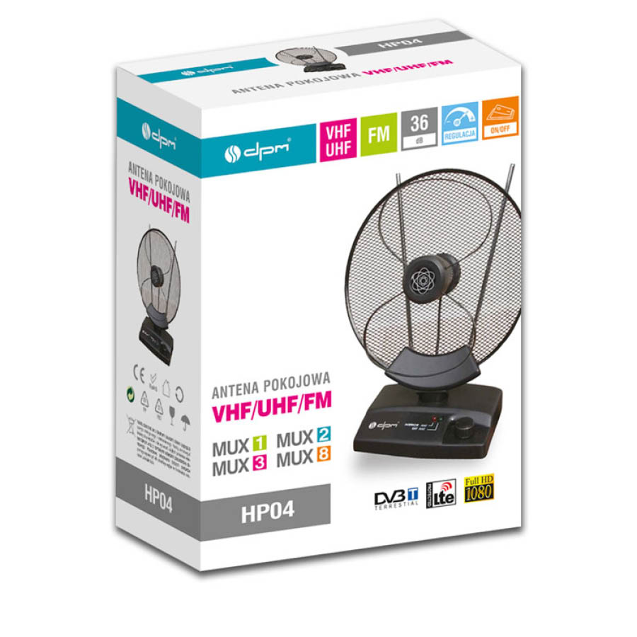 Εσωτερική Κεραία Τηλεόρασης HP04 Uhf/Vhf - Image 3
