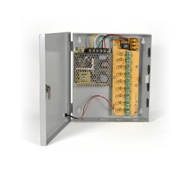 Τροφοδοτικό CCTV Κάμερας 12V 8.5A 9 εξόδους