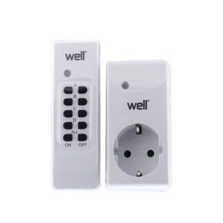 Τηλεχειριζόμενη Πρίζα Well 1 Control + 1 Πριζα ELAD-SH11/RC-WL
