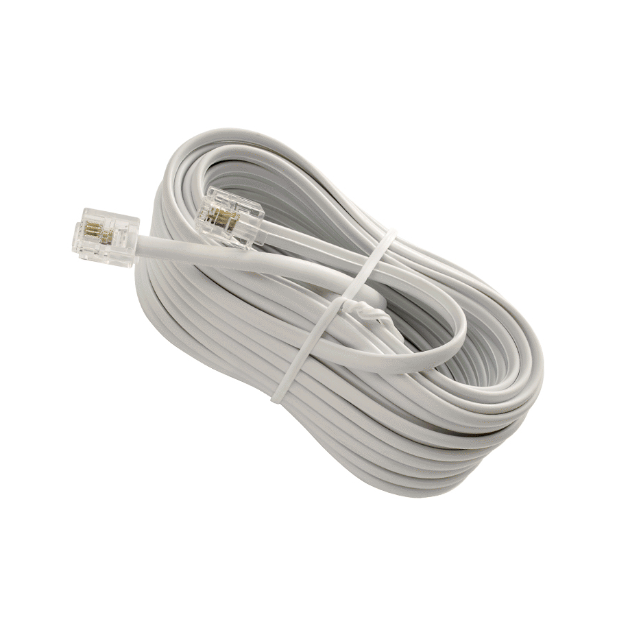 Καλώδιο 10M Λευκό Σύνδεσης Rj11 6p4c - Image 2
