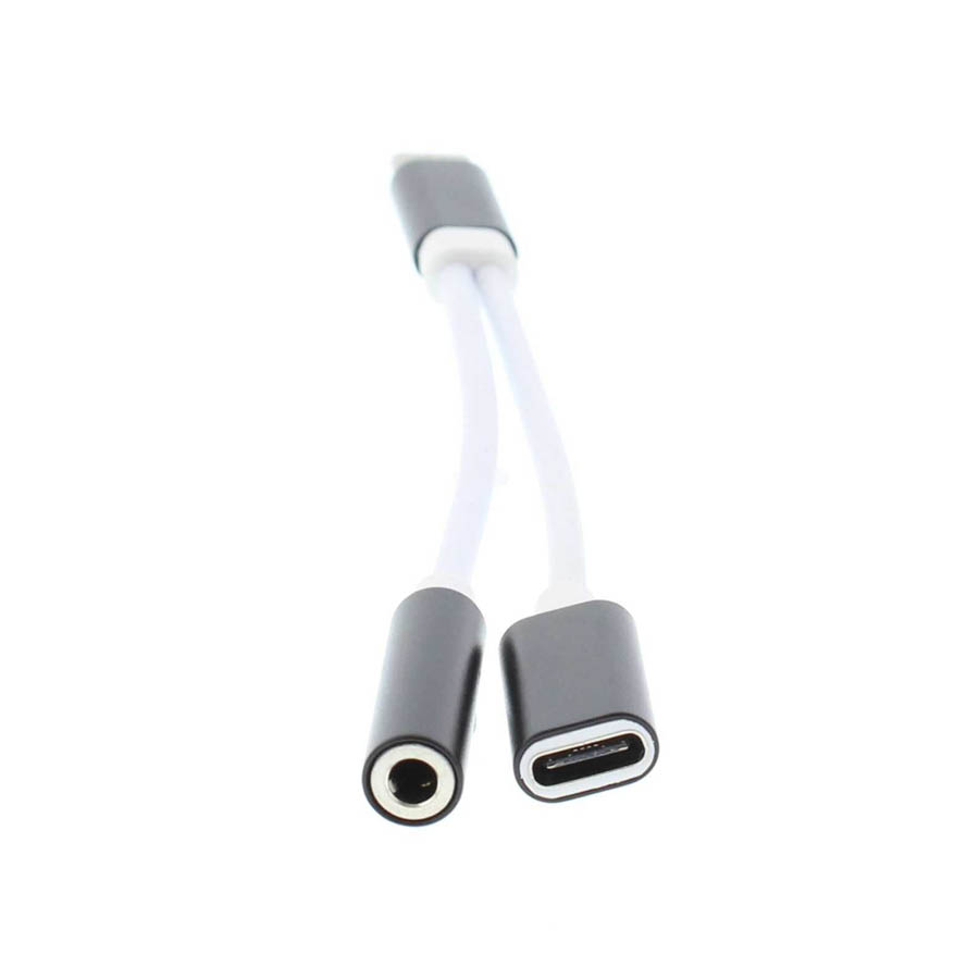 Adaptor Type-C M σε Jack 3.5mm και Type-C M/F Well ADAPT-USBC-3.5MM/USBC-02BK-WL - Image 2