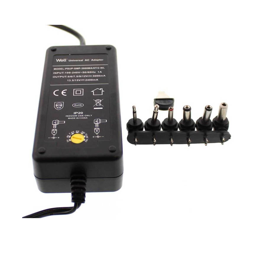 Τροφοδοτικό AC/DC Well PSUP-SMP-3000MA/6T/2-WL - Image 2