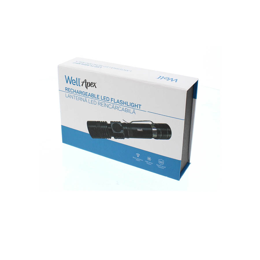 Well Επαναφορτιζόμενος Φακός LED 10W 600LM μαύρος Space TORCH-SPACE-WL - Image 4