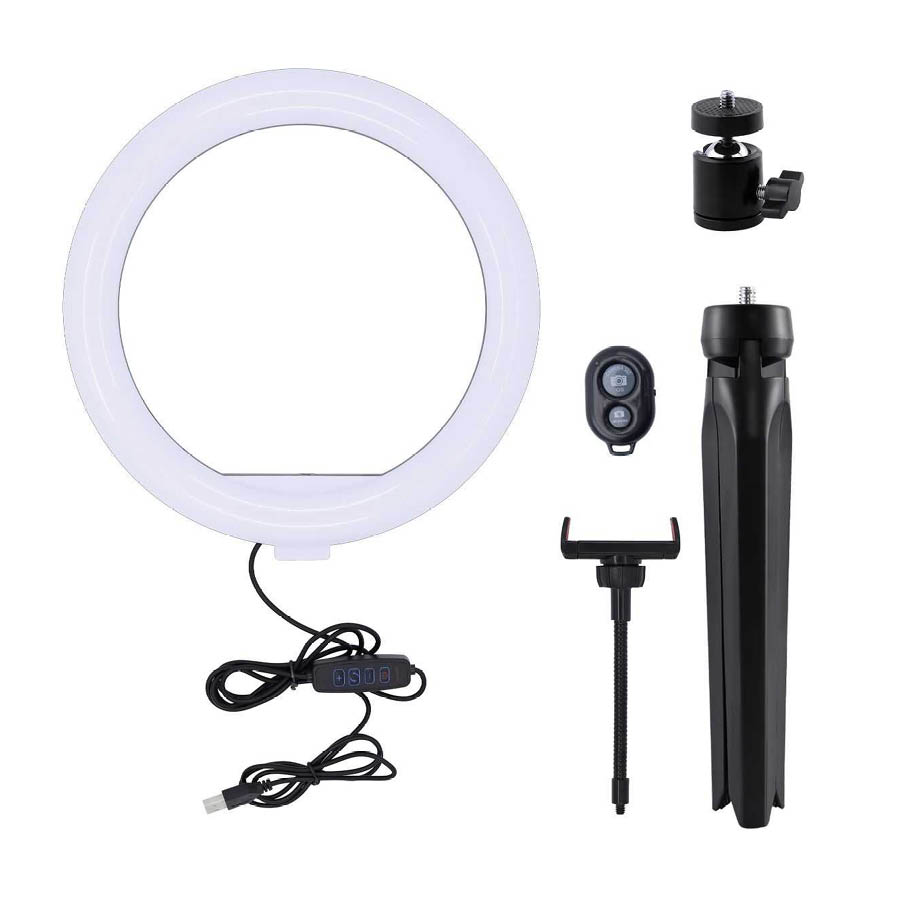 Ring Light LED USB Tripod 25cm with Remote Control Well RING-LIGHT-10-WL - Image 3