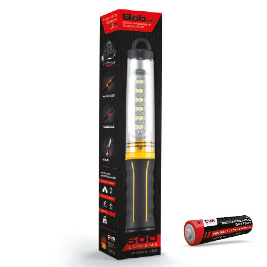 COM Φωτιστικό Εργασίας LED 500LM επαναφορτιζόμενο BOB500 - Image 2