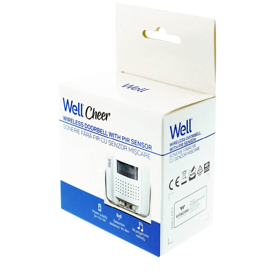 Ειδοποιητής εισόδου με ανίχνευση Cheer Well DOORBELL-CHEER-WL - Image 4