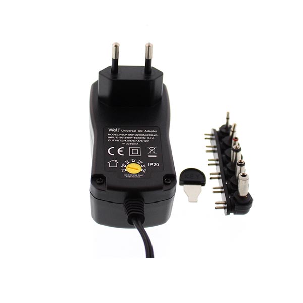 2250mA 3-12V Switching Τροφοδοτικό AC/DC Well PSUP-SMP-2250MA/6T/2-WL - Image 3