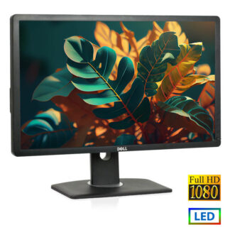 Used Monitor P2412Hx LED/Dell/24``FHD/1920x1080/Wide/Black/D-SUB & DVI-D & USB HUB