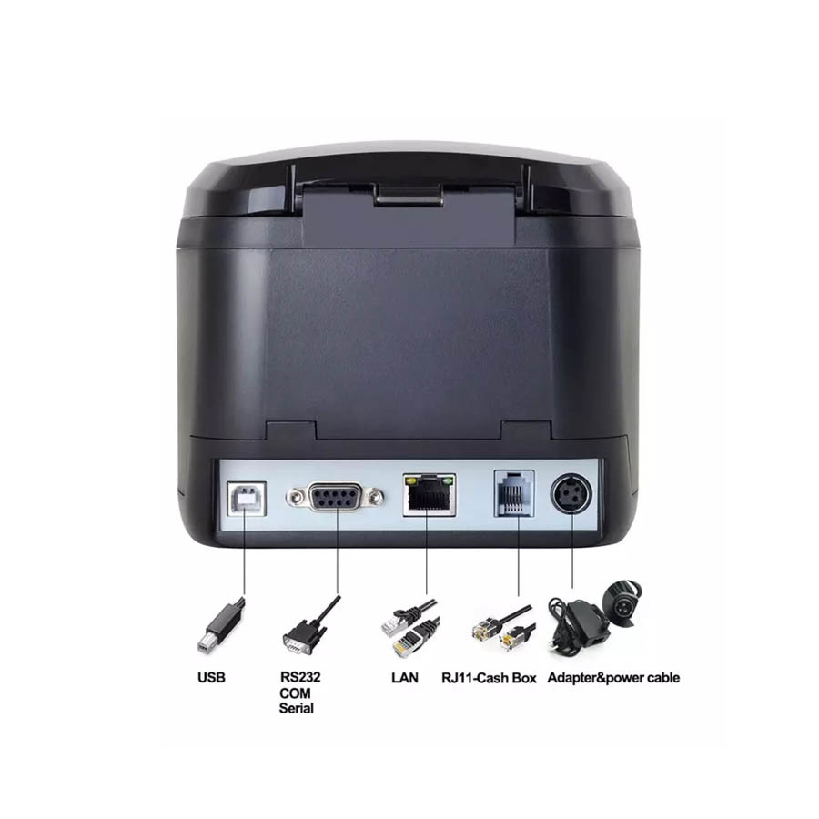 Θερμικός Εκτυπωτής ZyWell 80mm LAN,USB ZY308 - Image 3
