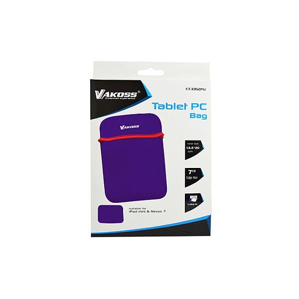 Θήκη για tablet CT-3862U μωβ από Neoprene έως 7`` VAKOSS - Image 2