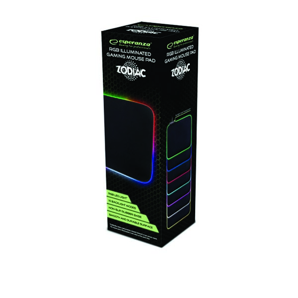 Mouse Pad GAMING 350x250x8mm Zodiac RGB Illuminated EGP105 - Image 2