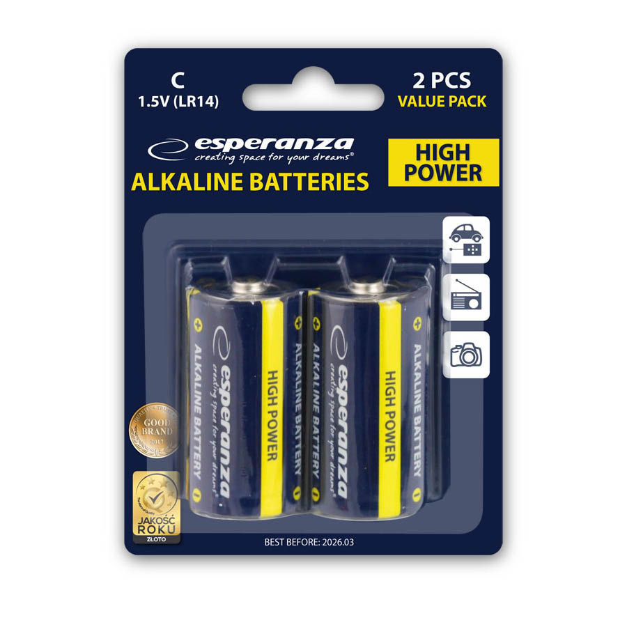 Μπαταρία LR14 C 2τεμ Αλκαλική EZB107 - Image 2