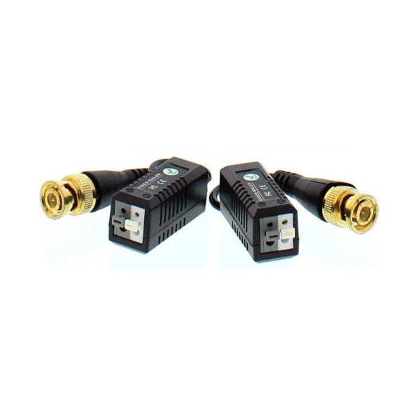 Video balun HD Passive με καλώδιο επέκτασης 2τεμ Well BLN-HD-C02-WL