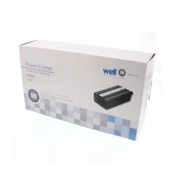 POWER INVERTER 600W Well 12V DC TO 220V AC PSUP-INV/U-12V600W/02-WL - Image 2