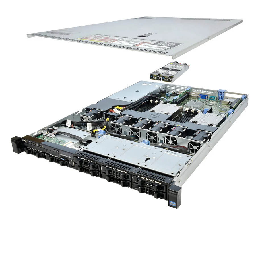 Refurbished Server Dell Poweredge R420 R1U E5-2430(6-cores)/16GB DDR3/2x600GB 10K/8xSFF/1xPSU/No ODD - Image 3