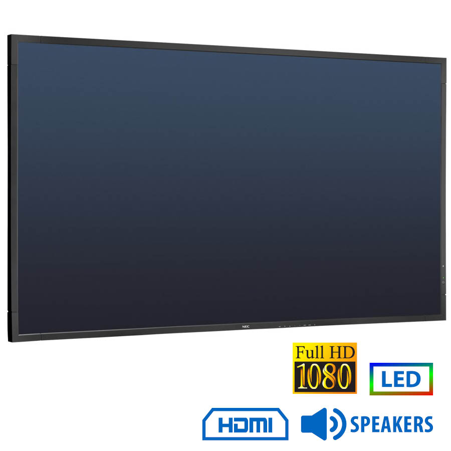 Used Signage Display V552 LED/NEC/55``FHD/1920x1080/Black/w/Speakers/D-SUB & DVI-D & DP & HDMI & BNC