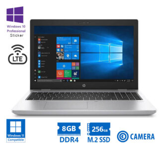 HP ProBook 650 G4 i3-8130U/15.6”/8GB DDR4/256GB M.2 SSD/DVD/Camera/10P Grade A Refurbished Laptop