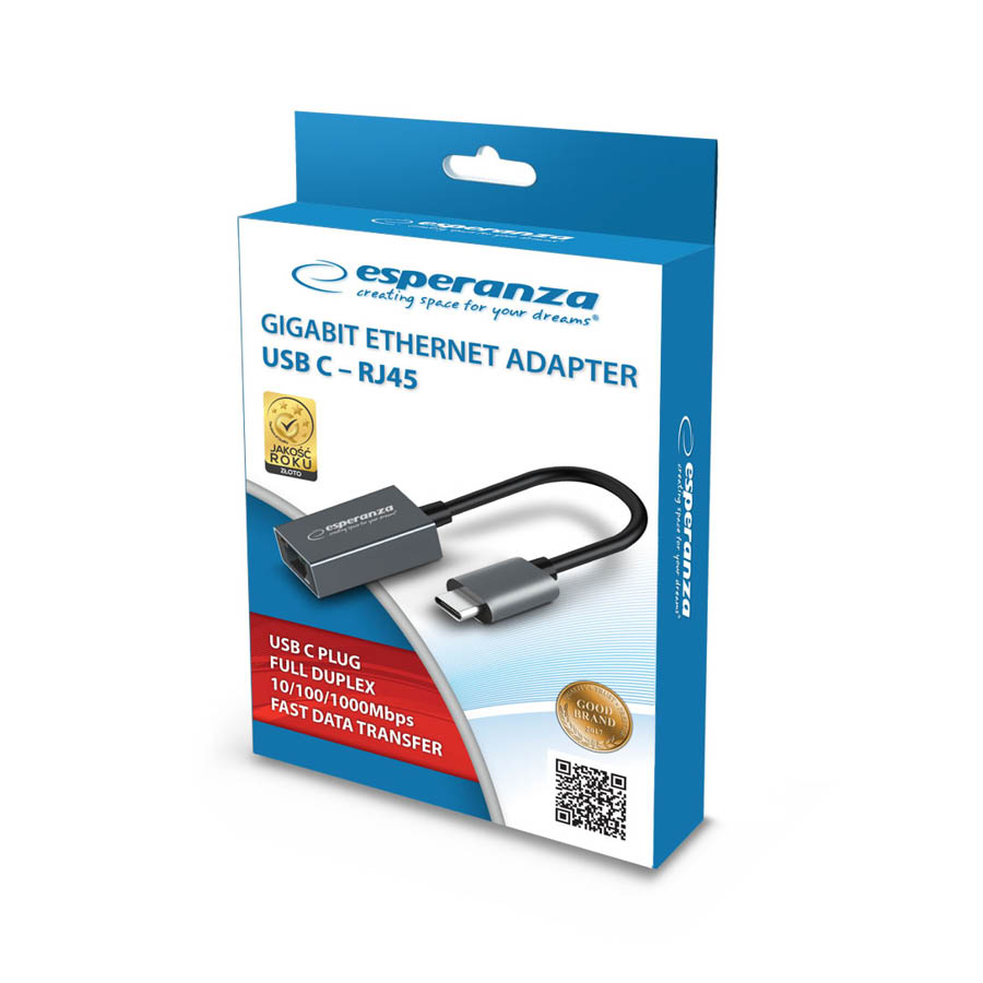 Adaptor Type-C to LAN 10/100/1000Mbps ENA102 - Image 2