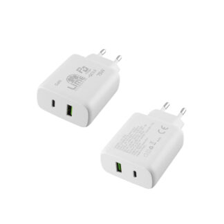 Universal Type-C GAN PD 3.0 Dual Super Fast Travel Wall Charger 75W 4.0A PD 54W & USB QC 3.0 21W Lim