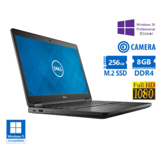 Dell Latitude 5490 i5-8350U/14"FHD/8GB DDR4/256GB M.2 SSD/No ODD/Camera/10P Grade A Refurbished Lapt