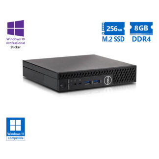 Dell Optiplex 3060 DM i5-8500T/8GB DDR4/256GB M.2 SSD/No ODD/10P Grade A Refurbished PC
