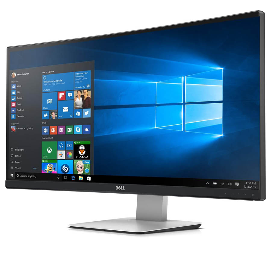 Used Monitor UltraSharp U3415WB Curved/Dell/34”UW-QHD/3440x1440/Black/w/Speakers/DP & Mini DP & HDMI - Image 4