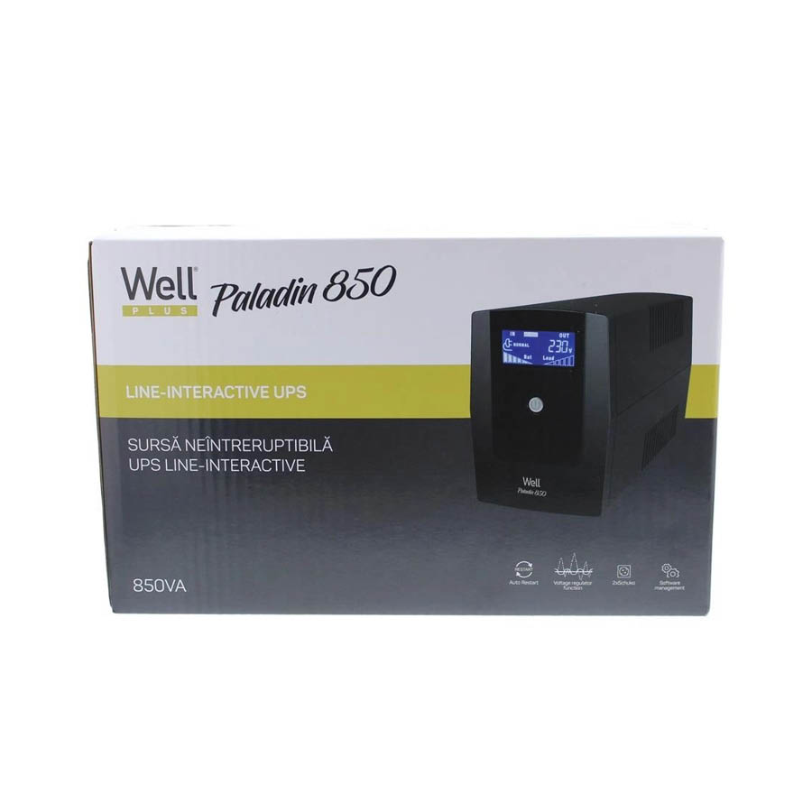 UPS 850VA Well LINE INTERACTIVE w/Display & AVR UPS-LINT-PALADIN850-WL - Image 4