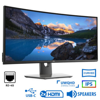 Used (A-) Monitor UltraSharp U3421WE Curved/Dell/34”UW-QHD 60Hz/3440x1440/Black/w/Speakers/Grade A-/