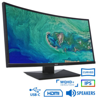 Used (A-) Monitor Acer CZ380CQK Curved/Acer/38"UW-QHD/3840x1600/Black/w/Speakers/Grade A-/DP & HDMI