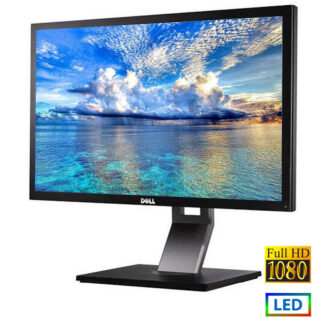 Used Monitor P2411H LED/Dell/24``FHD/1920x1080/Wide/Black/D-SUB & DVI-D & USB Hub