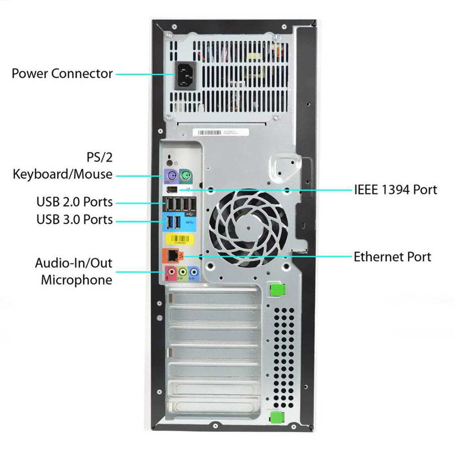 HP Z420 Tower Xeon E5-1607(4-Cores)/16GB DDR3/500GB/ATI 1GB/DVD/7P Grade A+ Workstation Refurbished - Image 3