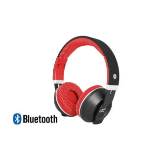 Mizzo Ακουστικό Bluetooth w/FM radio,MP3 Player,Hands-Free, αναδιπλούμενο μαύρο/κόκκινο LXBT1001