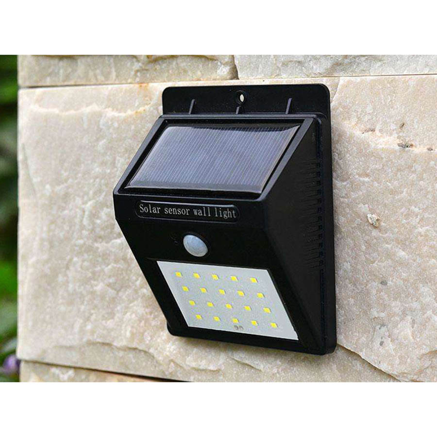 Ηλιακό Επιτοίχιο φωτιστικό 30 LED με αισθητήρα κίνησης αδιάβροχο - Image 4