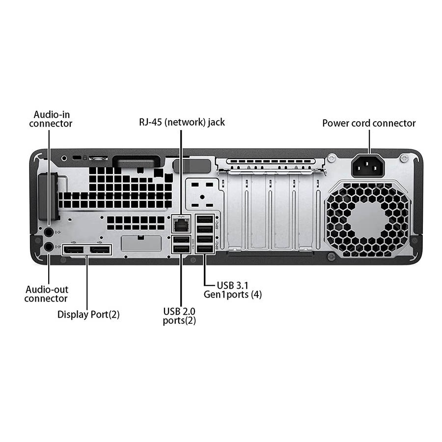 HP 800G4 SFF i5-8500/8GB DDR4/512GB SSD/DVD/10H Grade A+ Refurbished PC - Image 6