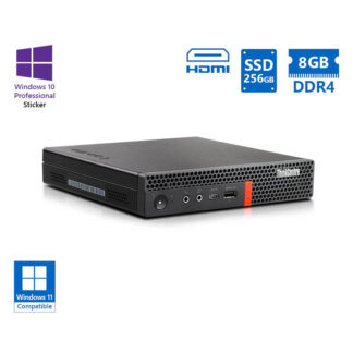 Lenovo ThinkCentre M720q Tiny i5-8400T/8GB DDR4/256GB SSD/No ODD/10P Grade A Refurbished PC