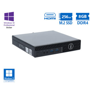 Dell Optiplex 3080 DM i5-10500T/8GB DDR4/256GB M.2 SSD/No ODD/10P Grade A Refurbished PC