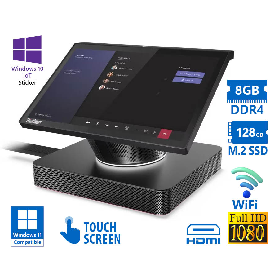 Lenovo ThinkSmart Hub 11H10002EU WiFi AIO w/Touchscreen 10.1”FHD/i5-8365U/8GB DDR4/128GB M.2 SSD/No