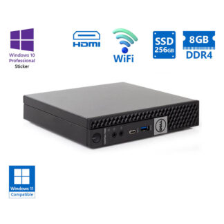 Dell Optiplex 7060 DM WiFi i5-8500T/8GB DDR4/256GB SSD/No ODD/10P Grade A Refurbished PC