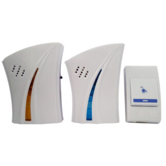 Κουδούνι Ασύρματο DC/DC 2 Δέκτες - 1 Πομπός(Κουδούνι) 30 Μελωδιών