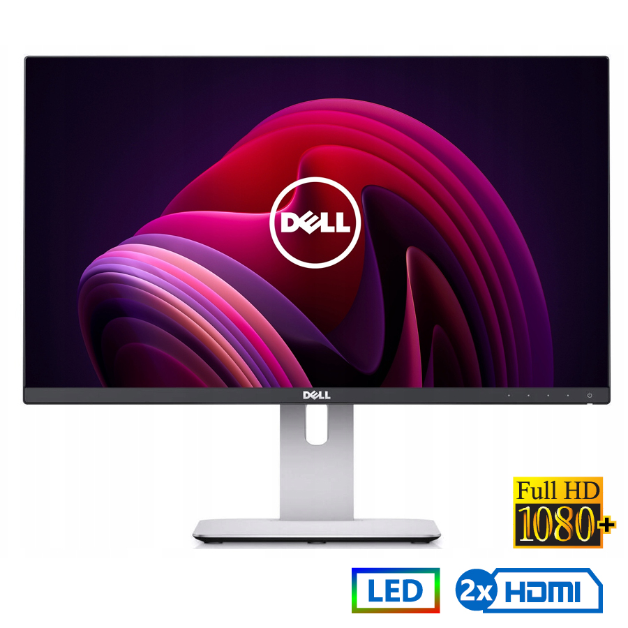 Used Monitor U2415 LED/Dell/24``FHD/1920x1200/Wide/Silver/Black/2xHDMI & DP & mini DP & USB 3.0 HUB - Image 2