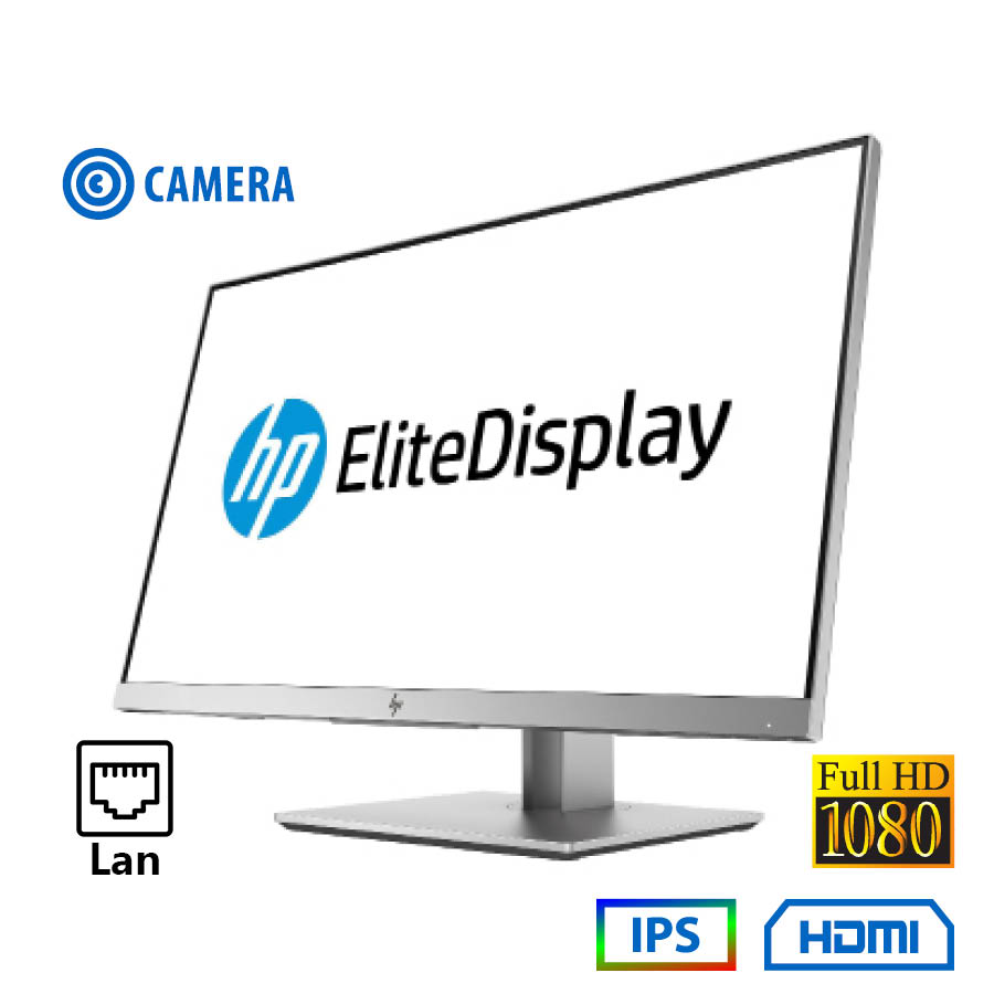 Used Monitor E243D IPS LED/HP/24``FHD/w/Camera/1920x1080/Wide/Silver/Black/D-SUB & DP & HDMI & LAN &