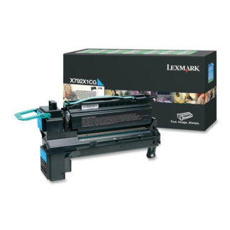 LEXMARK X792 CYAN EXTRA HC TONER CRTR (20k) (X792X1CG) (LEXX792X1CG)